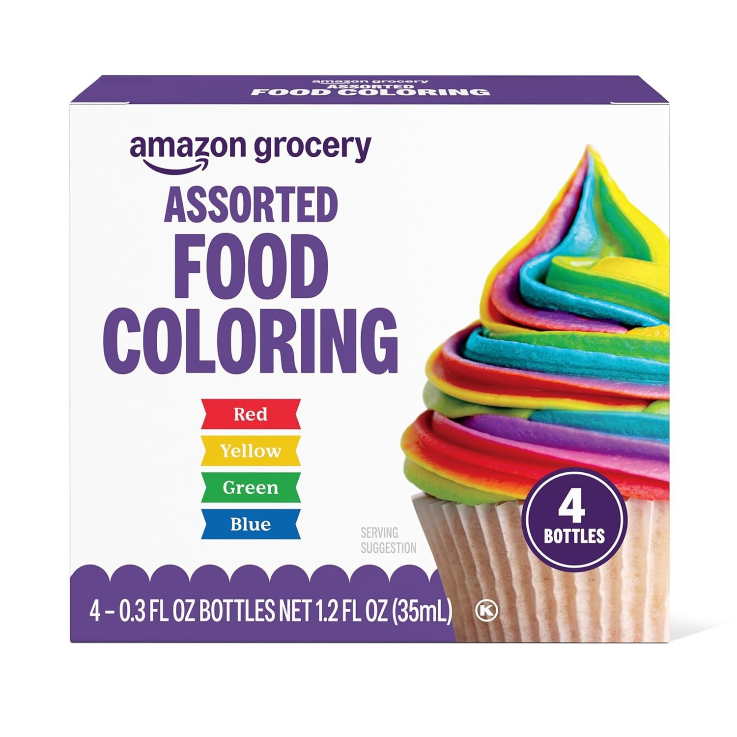 Assorted Food Coloring Liquid Set, Yellow, Red, 1.2 Fl Oz (Packaging May Vary) gallery