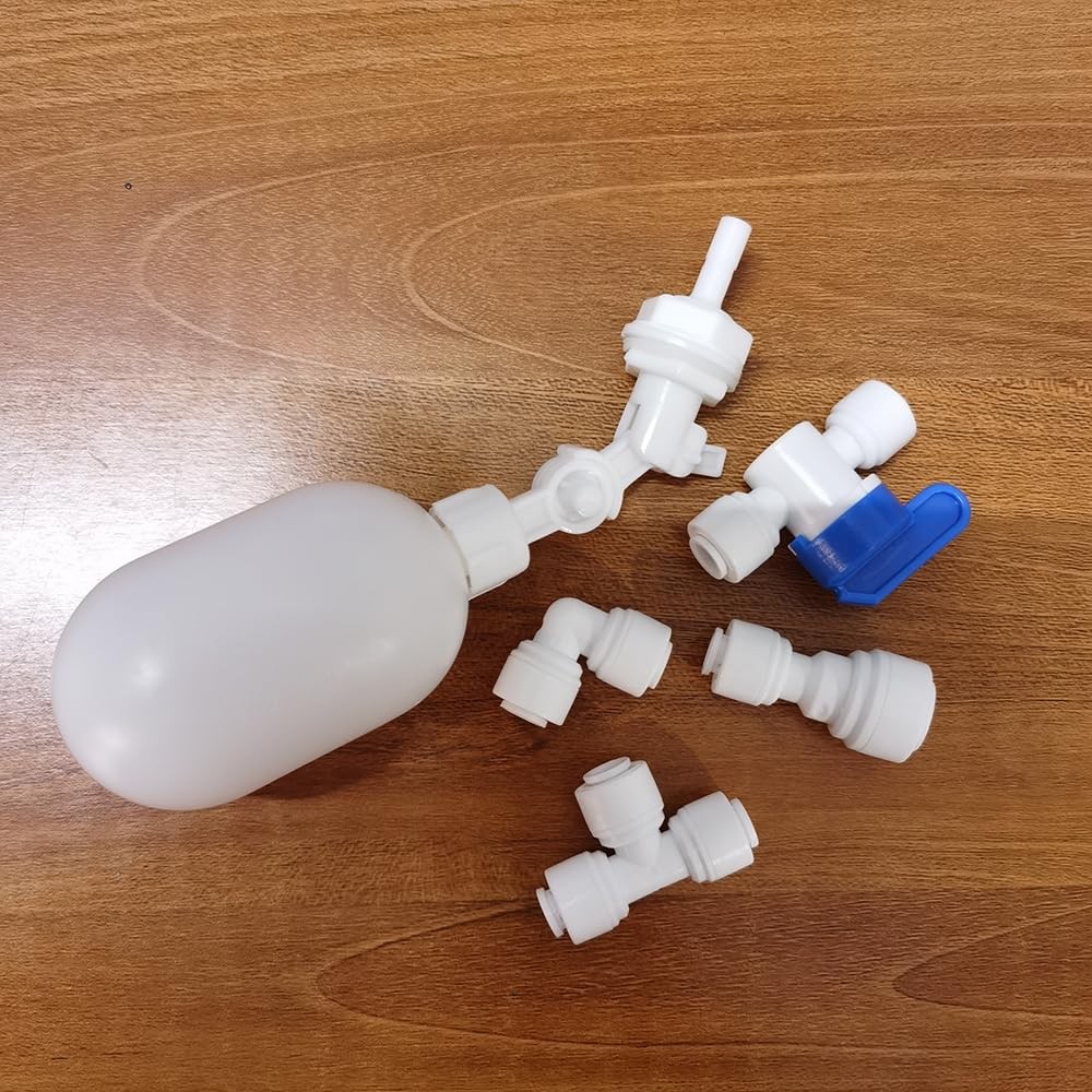 YZM Water Filter PVC Mini Float Valve, Tank Mount, 1/4“ Quick connector gallery