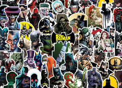 25/50 Batman Sticker Pack – Waterproof Vinyl – Joker Harley Quinn Riddler