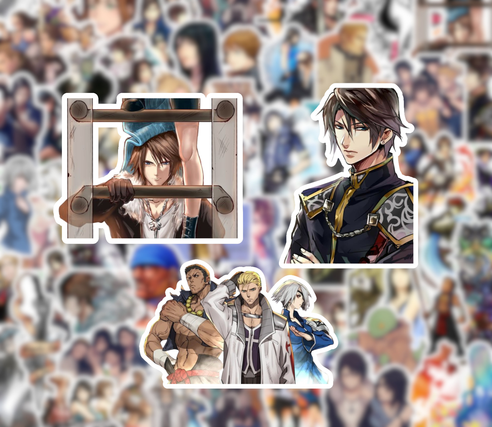 25/50 Final Fantasy VIII Sticker Pack - Waterproof Vinyl - FF8 Squall Rinoa gallery