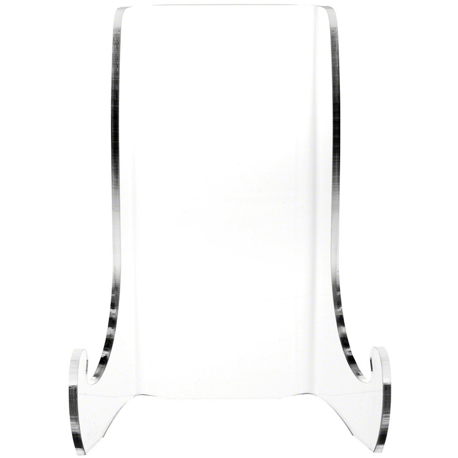 Plymor Clear Acrylic Flat Back Easel w/ Support Ledges 7.5"H x 5.375"W x 4.25"D gallery