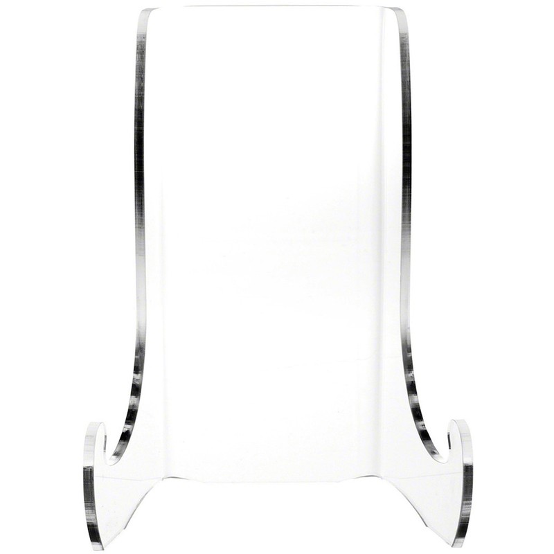 Plymor Clear Acrylic Flat Back Easel w/ Support Ledges 7.5"H x 5.375"W x 4.25"D gallery