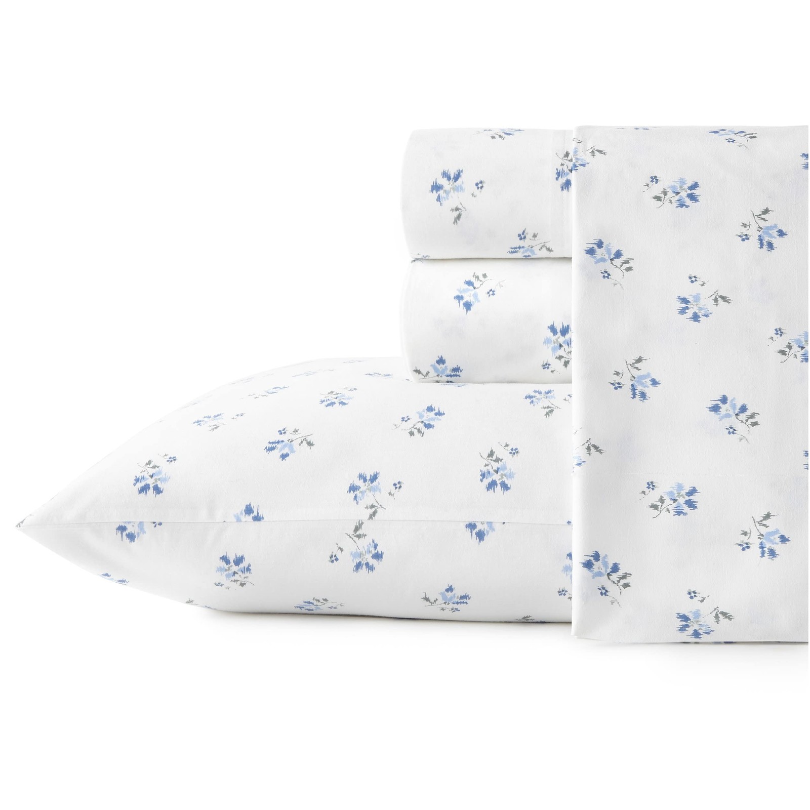 Queen Sheets, Cotton Percale Bedding Set, Crisp & Cool Ideal Bedding Set (B. gallery