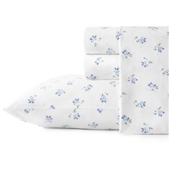 Queen Sheets, Cotton Percale Bedding Set, Crisp & Cool Ideal Bedding Set (B.