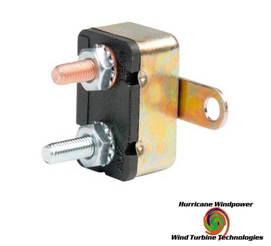 12 volt 50 Amp DC Auto Reset Circuit Breaker Type 1 for Wind, Solar, Automotive gallery