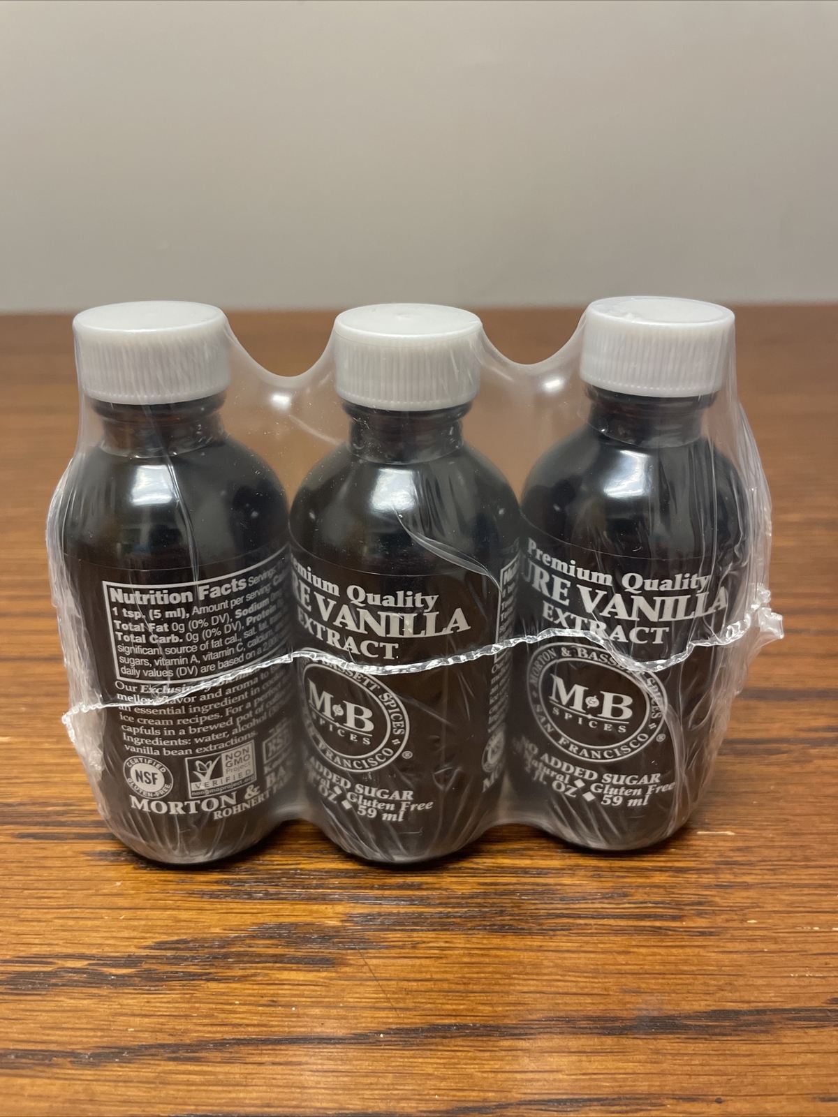 Morton & Bassett Spices Pure Vanilla Extract, 3 BOTTLES- 2 Fl Oz each exp. 09/27 gallery