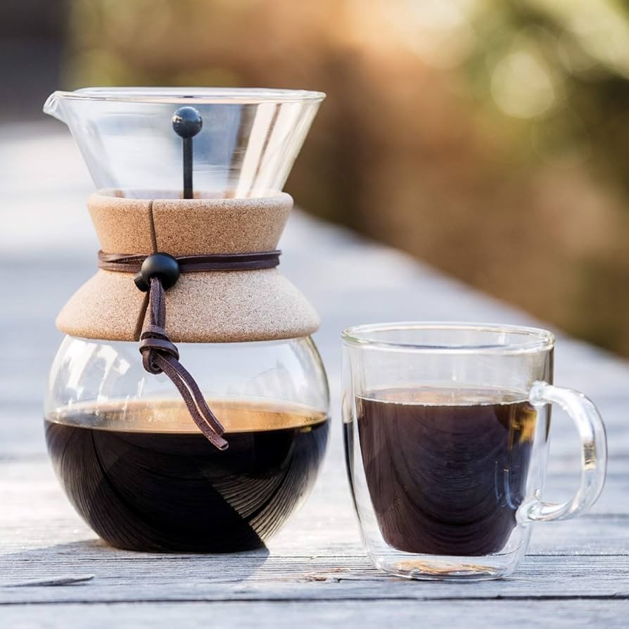NEW Bodum Pour Over 4 Cup Coffee Maker Perm Reusable Stainless Mesh Filter 17Oz gallery