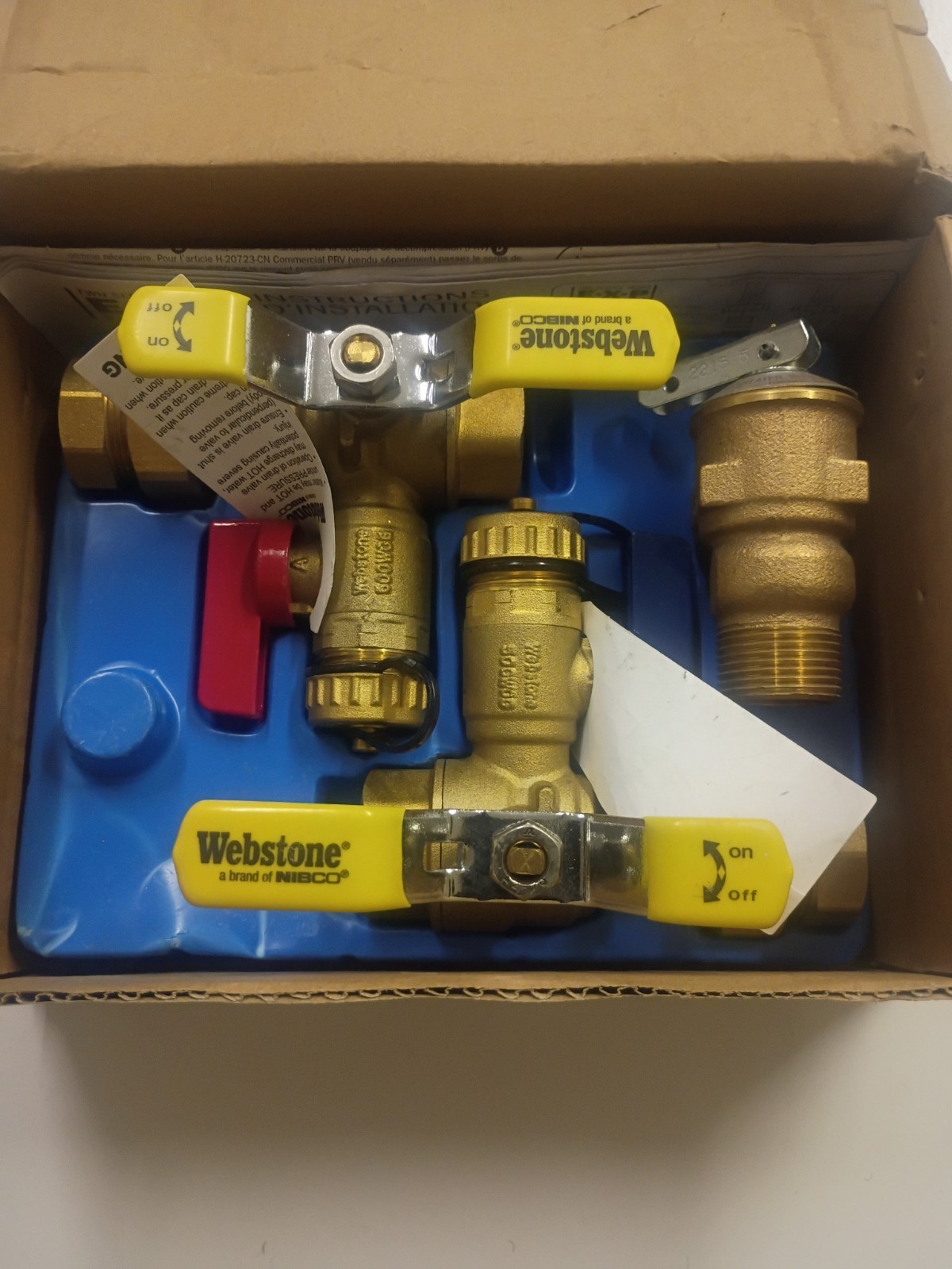 Webstone RTG20220AB Tankless Water Heater Service Valve Kit ) 3/4" ( Rheem ) gallery