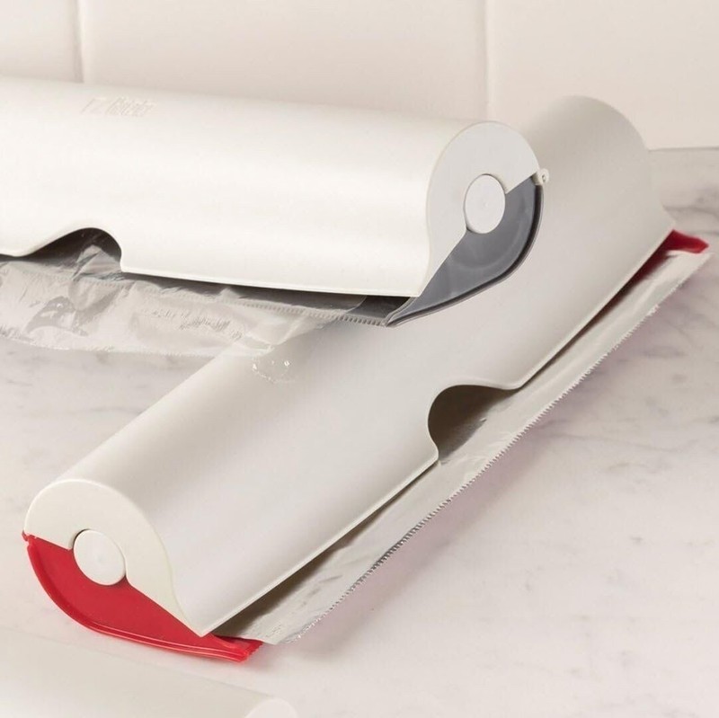 Refillable Wrap Dispenser - Stores & Dispenses Foil, Plastic Wrap, Wax Paper gallery