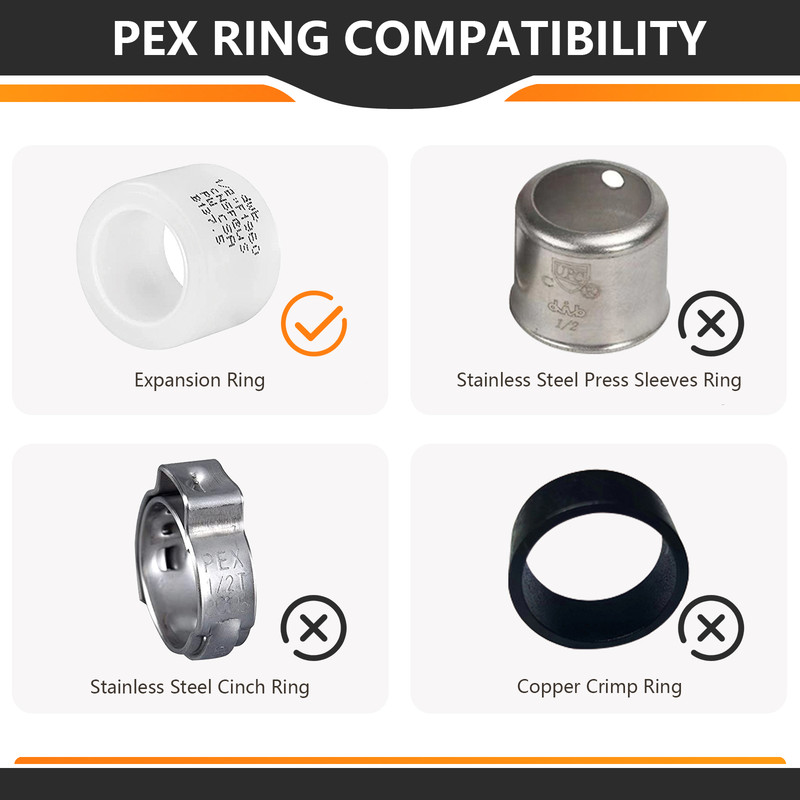 EFIELD 5 to100 Pack Pex A 1/2" x 3/4" Female NPT Adapter Expansion Brass Fitting gallery