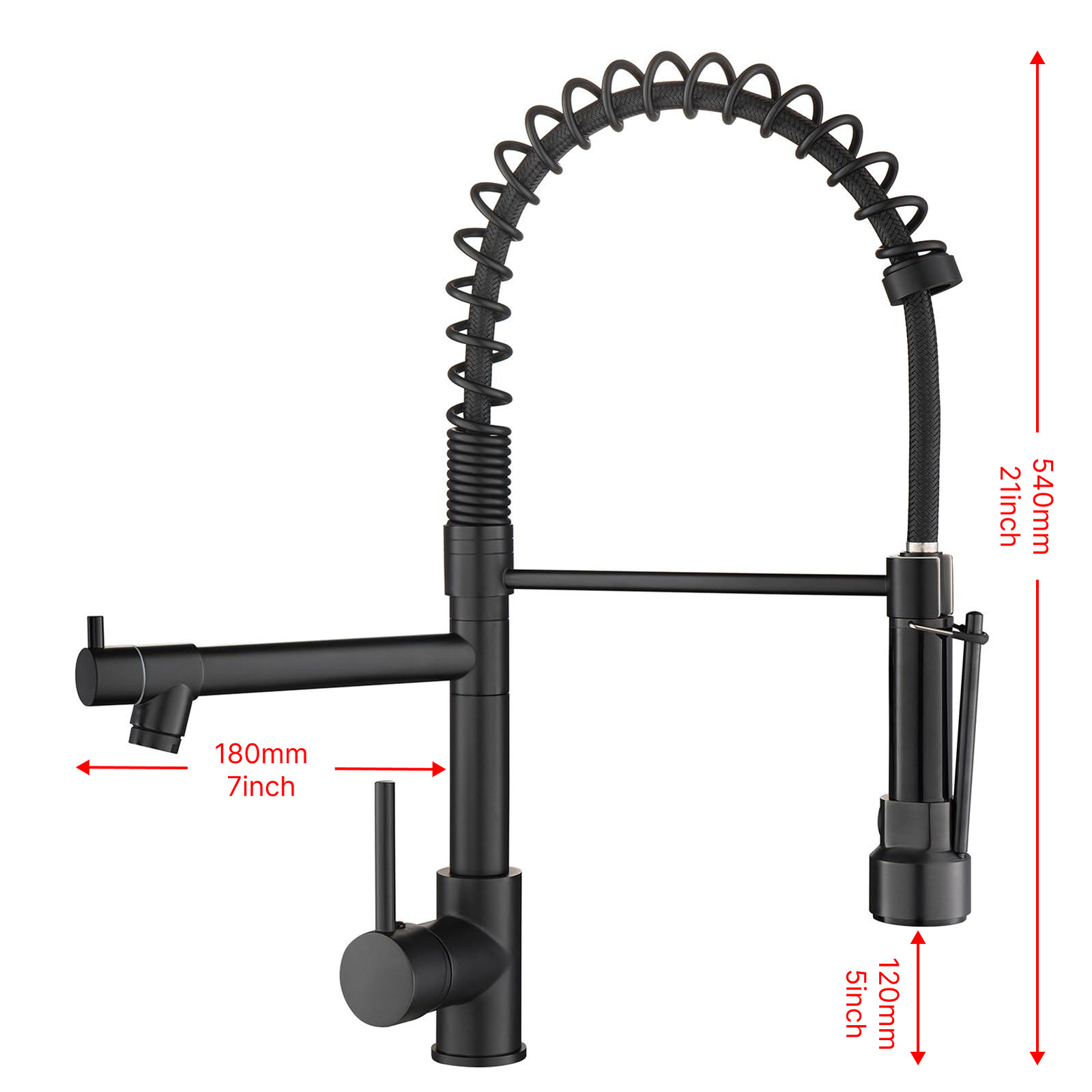 Chrome/Nickel Kitchen Sink Faucet Stainless Steel / ABS Single Handle Mixer Tap gallery