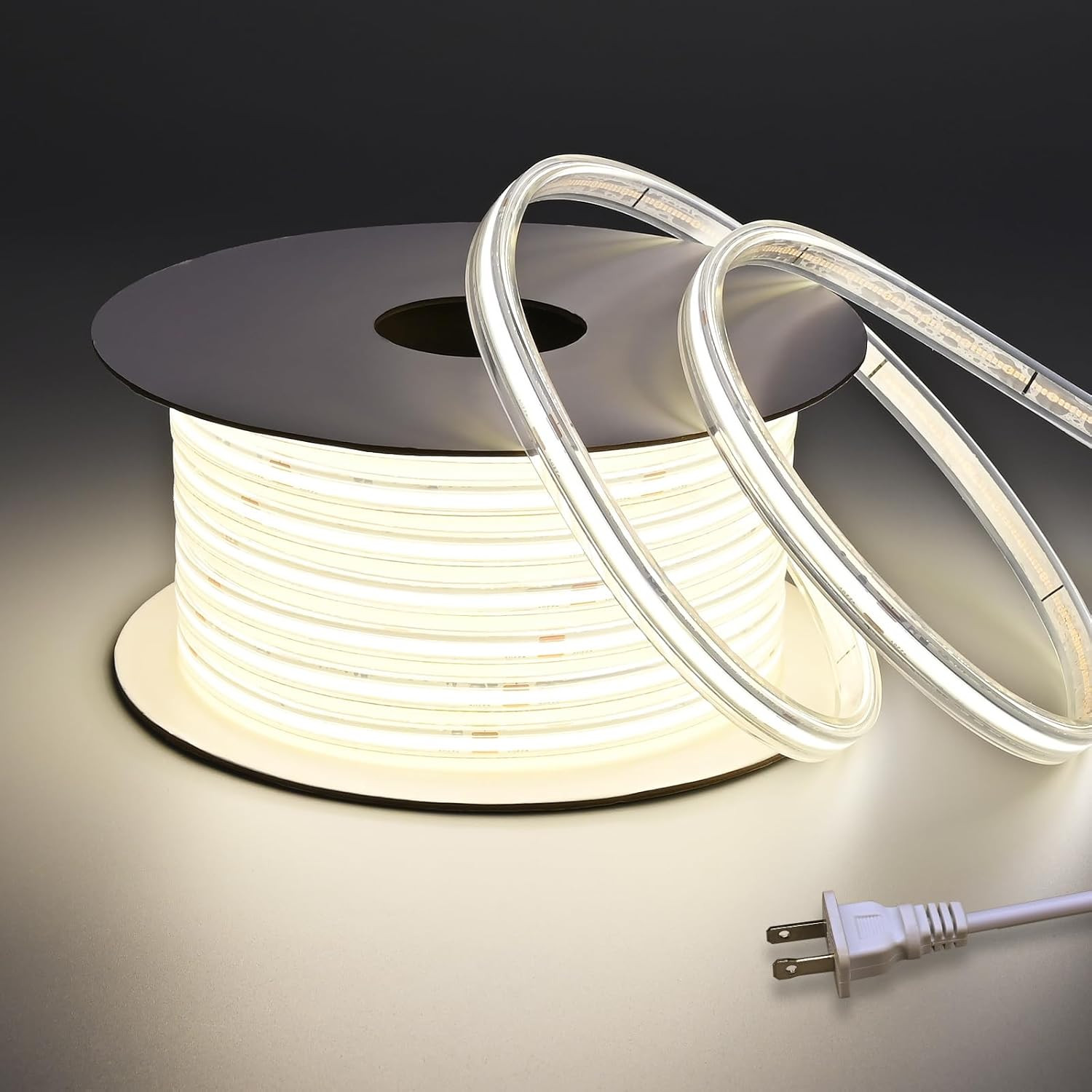 Waterproof 65.6FT LED Strip Lights, 4000K Natural White, 200W, IP67 gallery