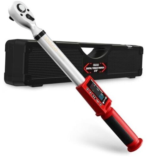 Electric Torque Wrench, 3/8 Digital Torque Wrench, 5-100FT-LB/0 Red gallery