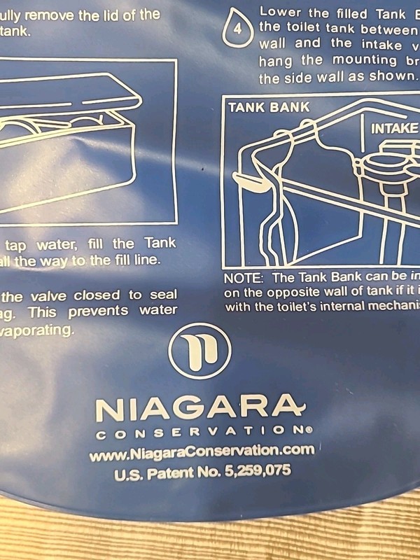 56Niagara Conservation Water Saving Device Toilet Tank Bank Save Every Flush New gallery