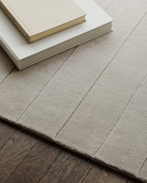 Nordic Knots Grid Silver Wool Rug Hand-Tufted Grey Area Carpet Minimalist gallery