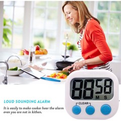 Home Kitchen Digital Timer LCD Extra Loud Alarm Sound for Cooking and Learning