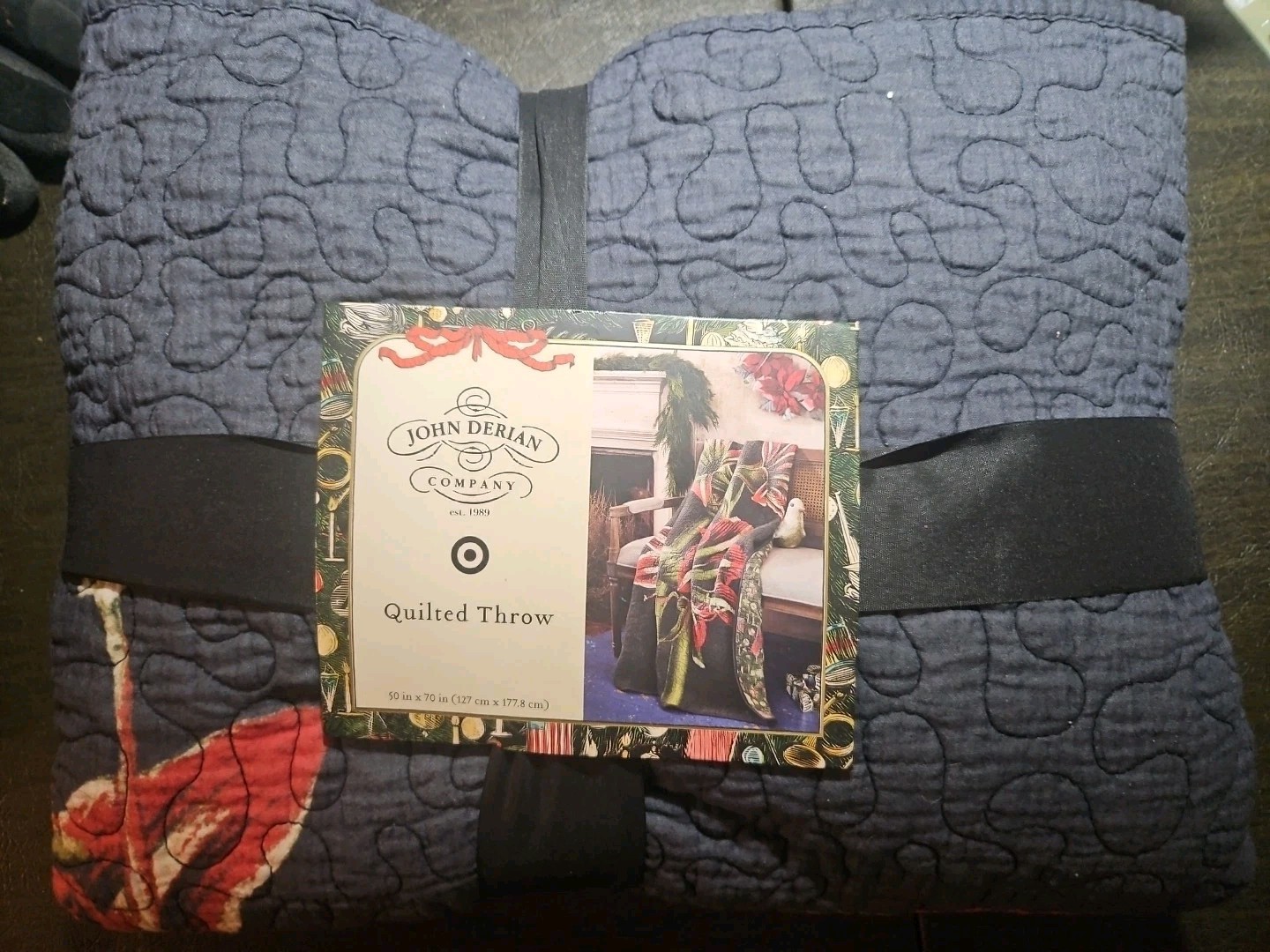 John Derian Target Blanket Quilted Throw Amaryllis Flower Cotton Quilt 2025 NWT gallery