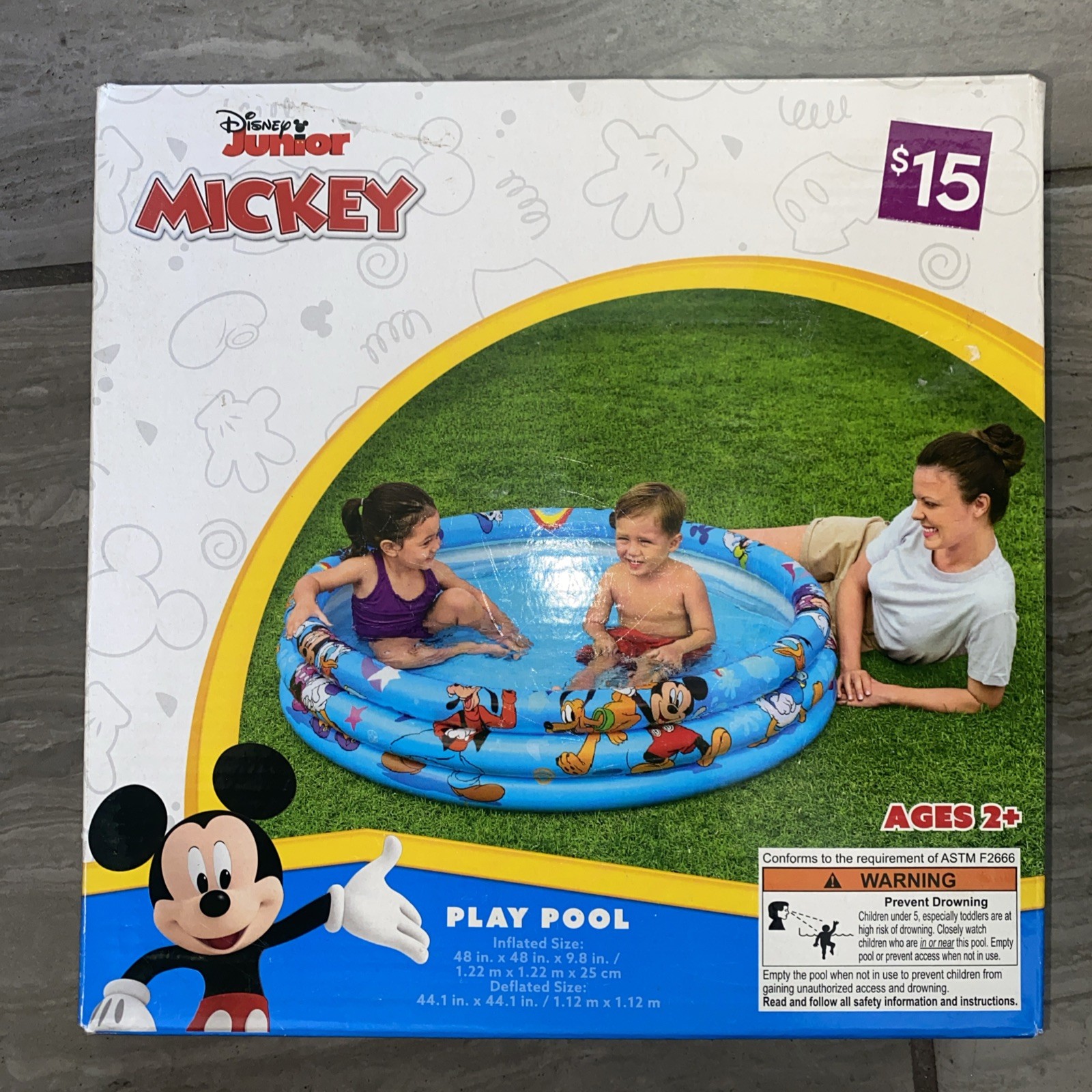 Disney Junior Mickey Mouse Funhouse Inflatable Play Pool Ages 2+ gallery