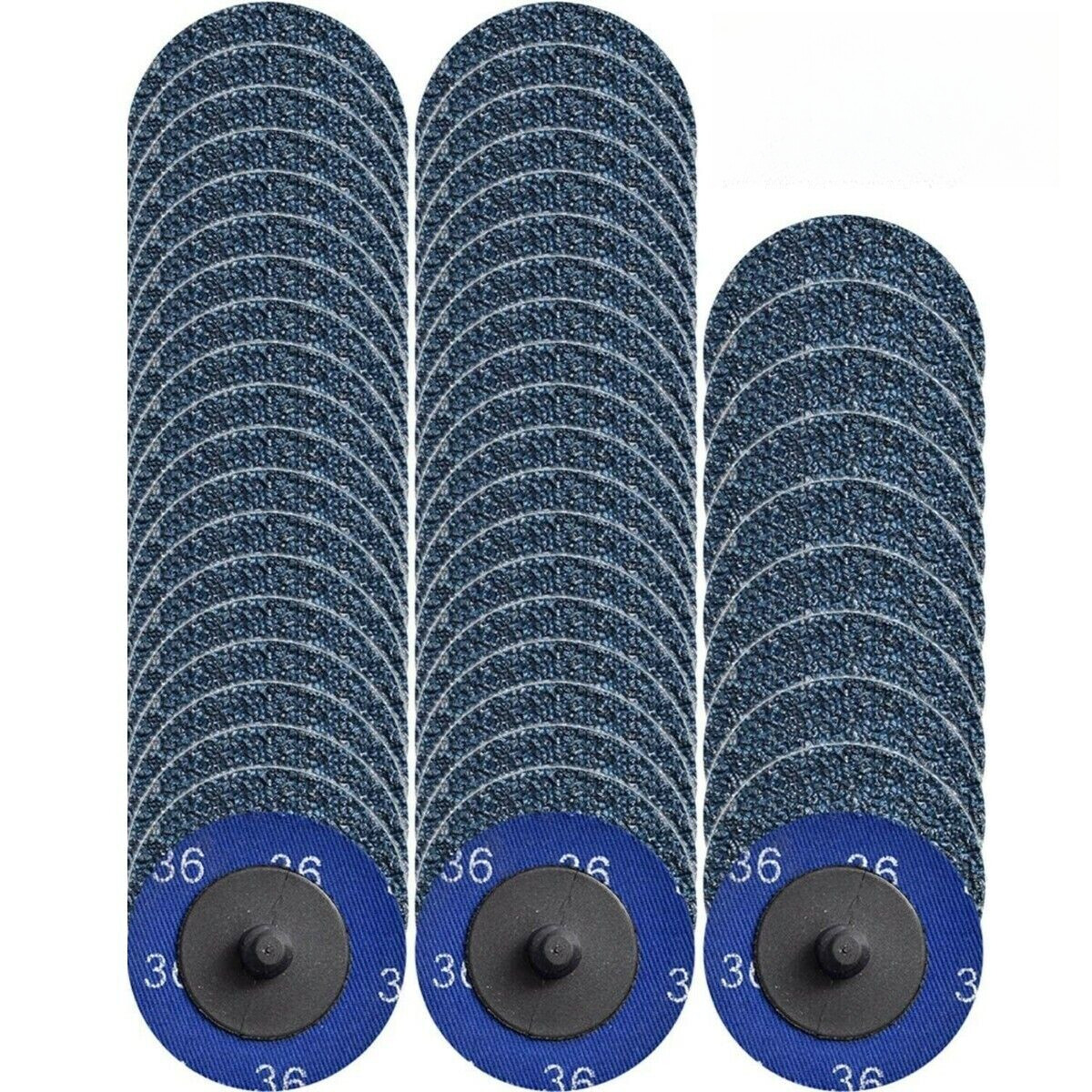 100PCS 2 inch 36 Grit Zirconia Roll Lock Die Grinder Quick Change Sanding Discs gallery