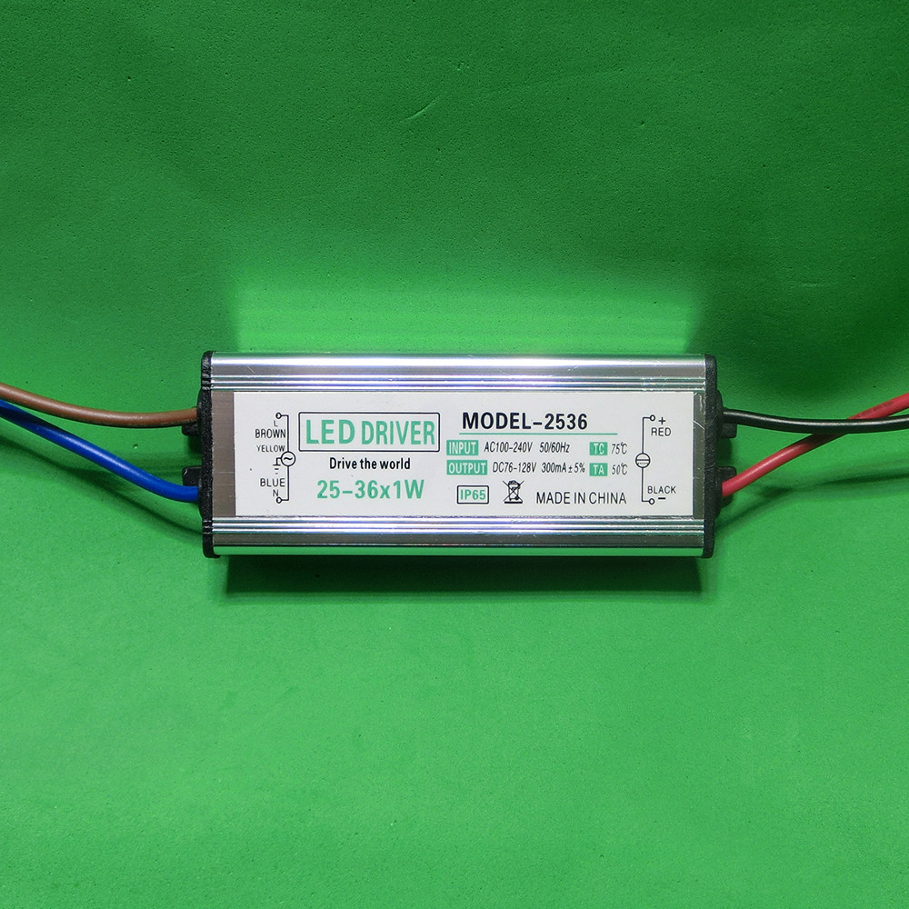 Waterproof AC LED Driver 25~36x1W Power Supply Light Lamp Bulb 25W 30W 36W DIY gallery