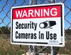 5 USED Warning Security Camera In Use 10x14 Aluminum METAL Yard Sign Video Spy gallery