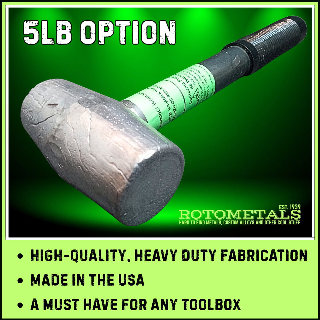 Falls 5lb Lead Hammer For Knock Off Wire Wheel-Made in USA gallery