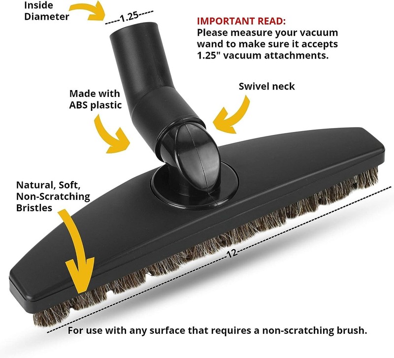 Soft Bare Hard Floor Brush Swivel Attachment 35mm for Hyla Bosch Miele Vacuum gallery