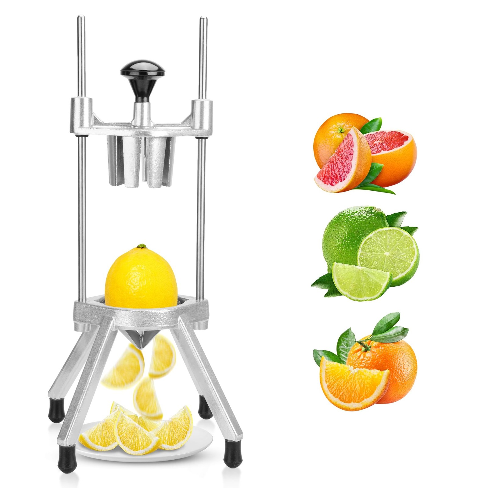 Lemon Slicer 8 Section Wedger Stainless Steel Blade Fruit Cutter WICHEMI Easy gallery
