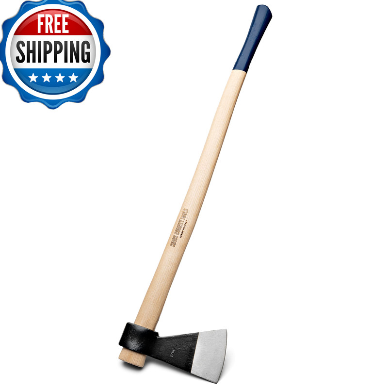 Kings County Tools Classic Italian Tree Felling Axe 35 Long Straight Ash Wooden gallery
