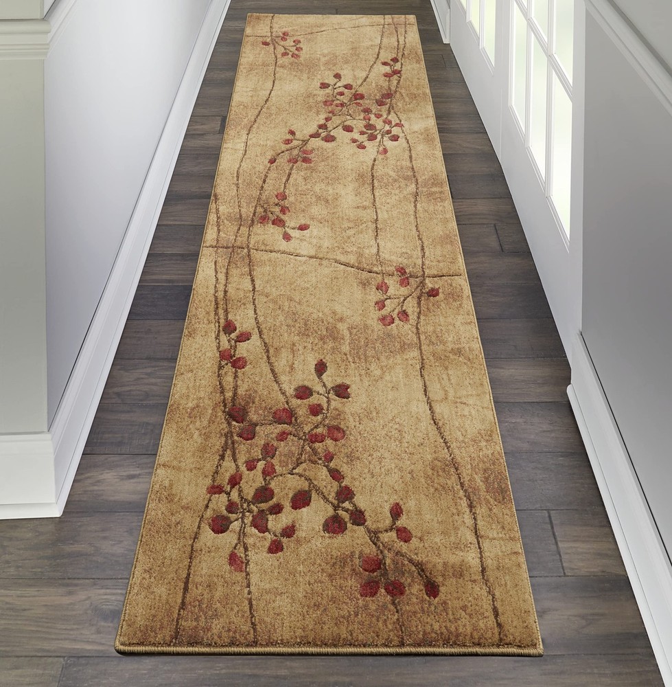 Stylish 2X3 Rectangular Latte Rug Eye Catching Design For Living Room Bedroom