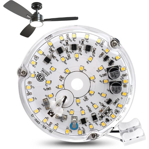 4 Inch Ceiling Fan LED Light Replacement 6000K 18W LED Retrofit Kit Dimmable gallery