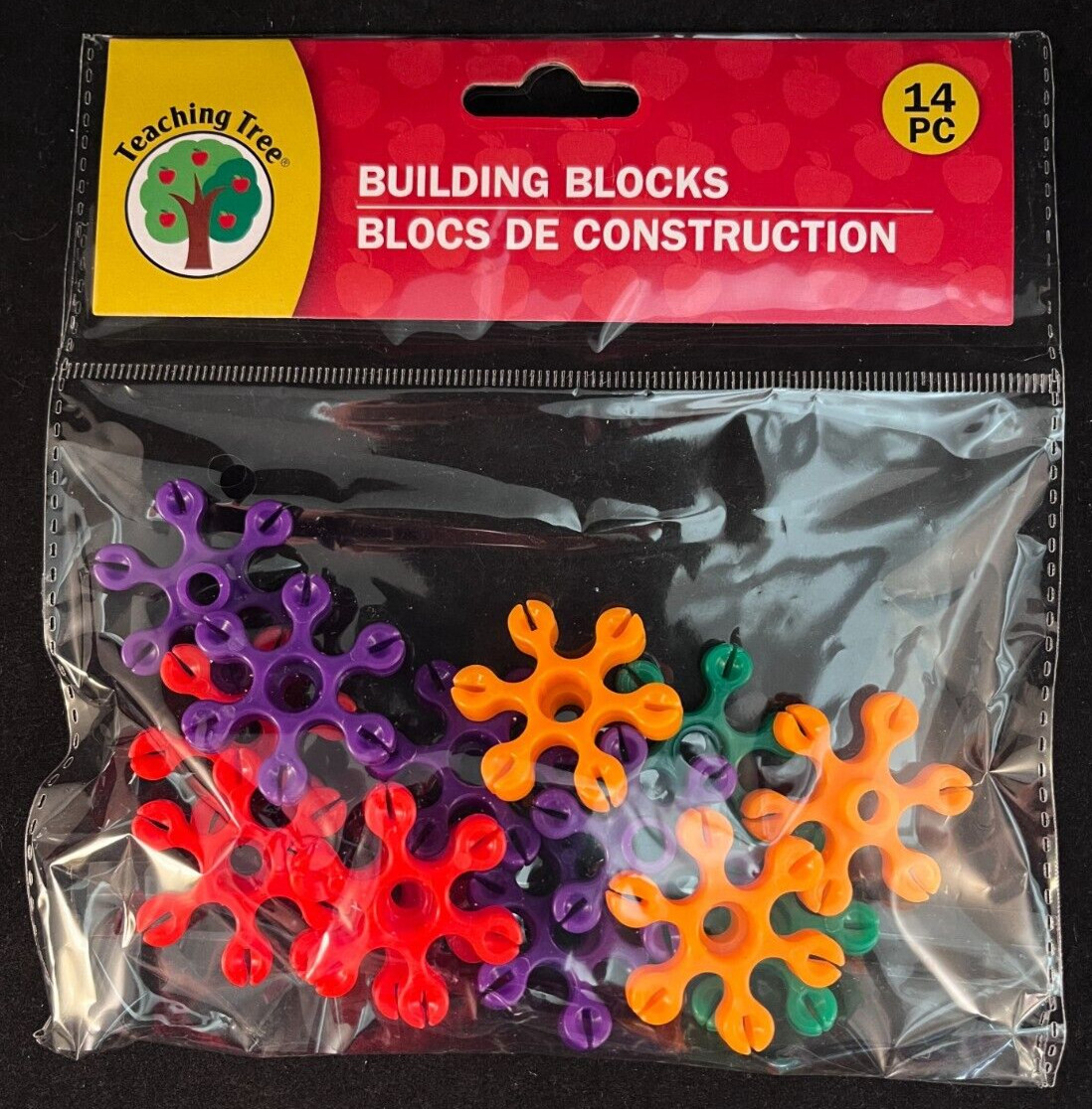 Teaching Tree - Building Blocks - 14 Pieces - Approx. 1.5 Inch Round Blocks gallery