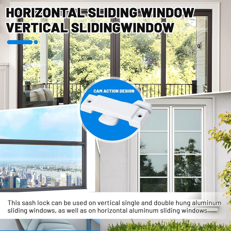 8PCS Windows Lock, Window sash Locks,Window Latch,Window Locks for up and Dow... gallery