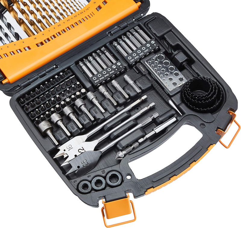 Drill & Driver Multi Bit Set, Alloy Steel Drill Bits for Metal, Wood, Plastic, M gallery