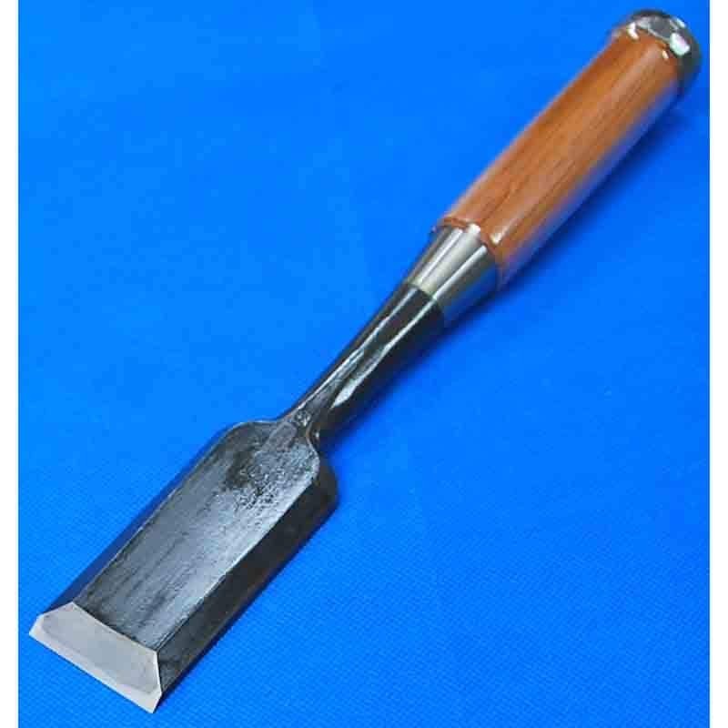 Kunikei Japanese Timber Chisel Tataki Nomi Black Finish White Steel #2 Red Oak gallery