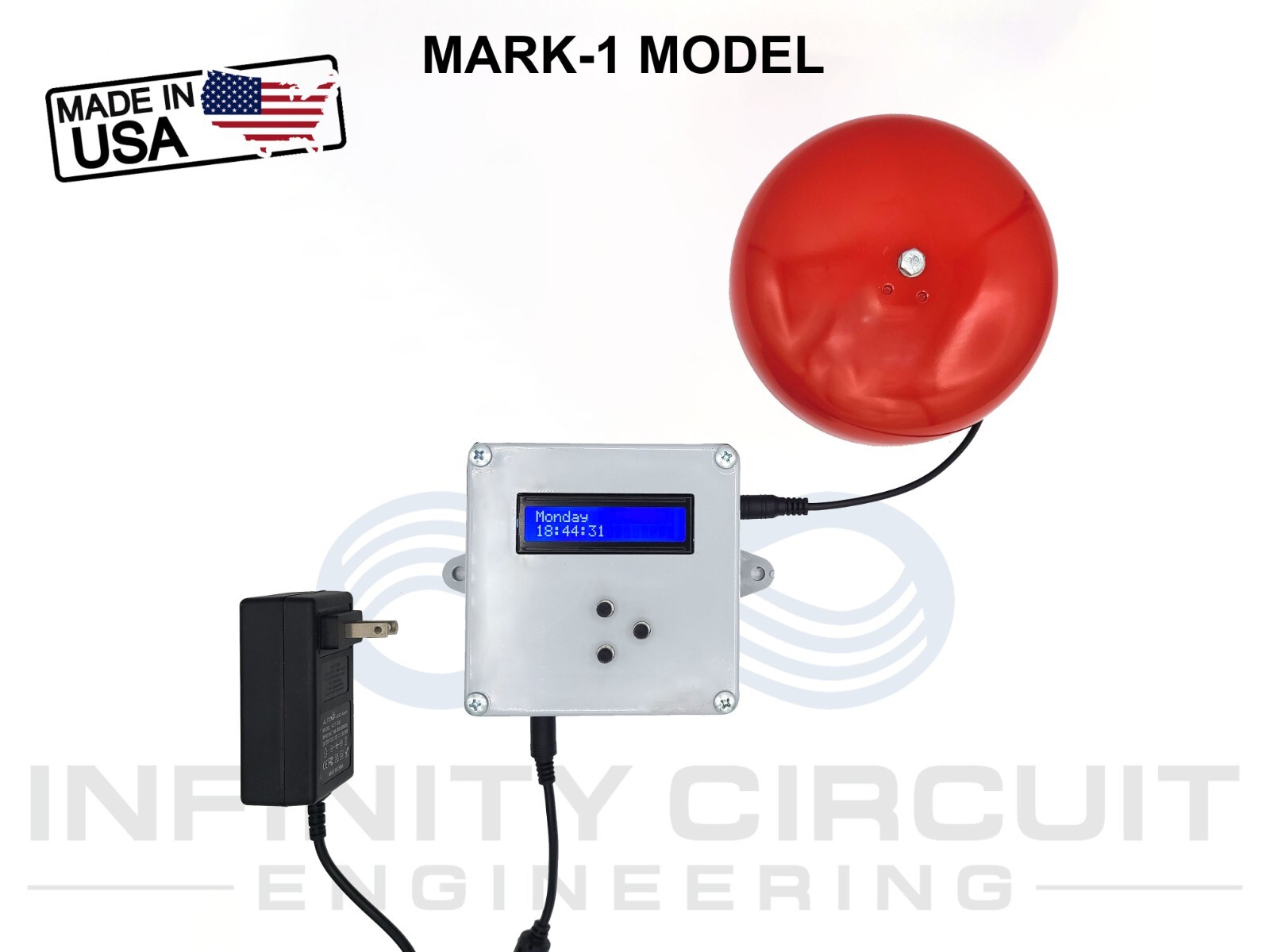 Factory break time alarm bell, notification system for warehouse 18 alarms! loud gallery