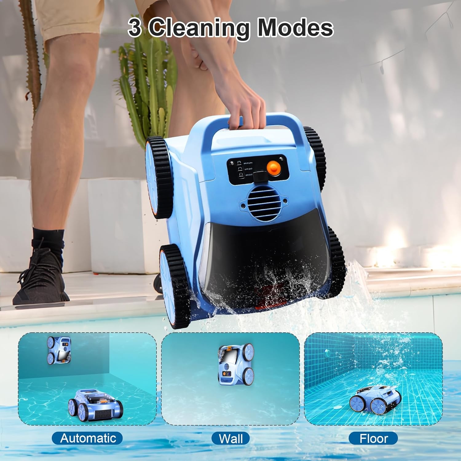 Robotic Pool Vacuum Inground Smart Navigation 150 Mins gallery