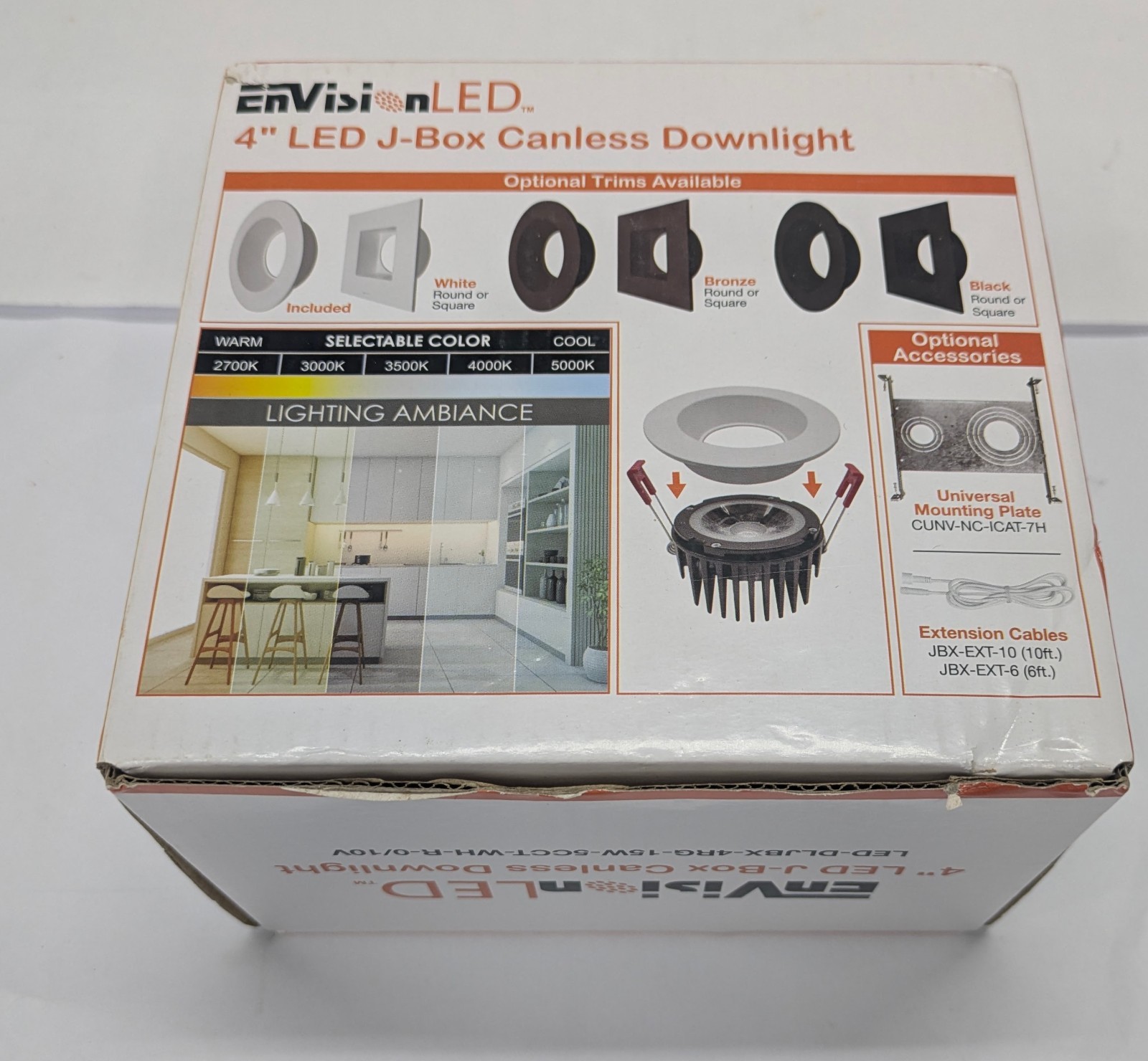 Envision JA8 LED 4" Title 24-compliant, highly efficient recessed downlight gallery
