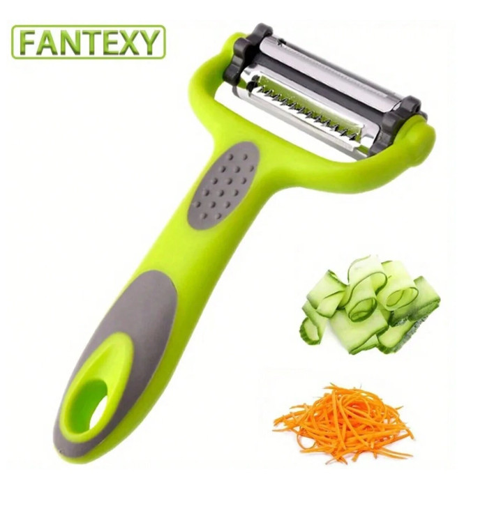 1pc Rotatable Fruit & Vegetable Peeler - Multifunctional Slicer & Shredder Tool gallery