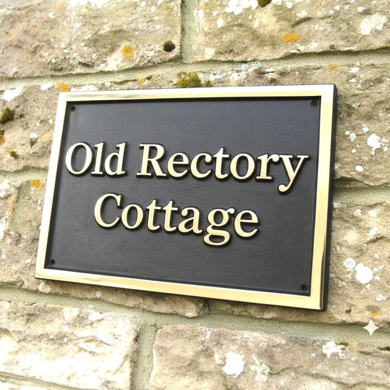 Beautiful Customized classic brass signs - signs and plaques - Heavy duty Gift gallery