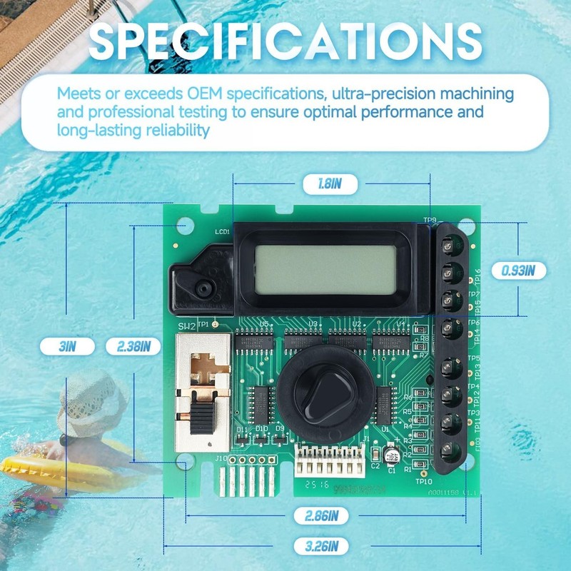 GLX-PCB-DSP Display board Compatible with Hayward Naturesoft Aqua-Rite NEW! gallery
