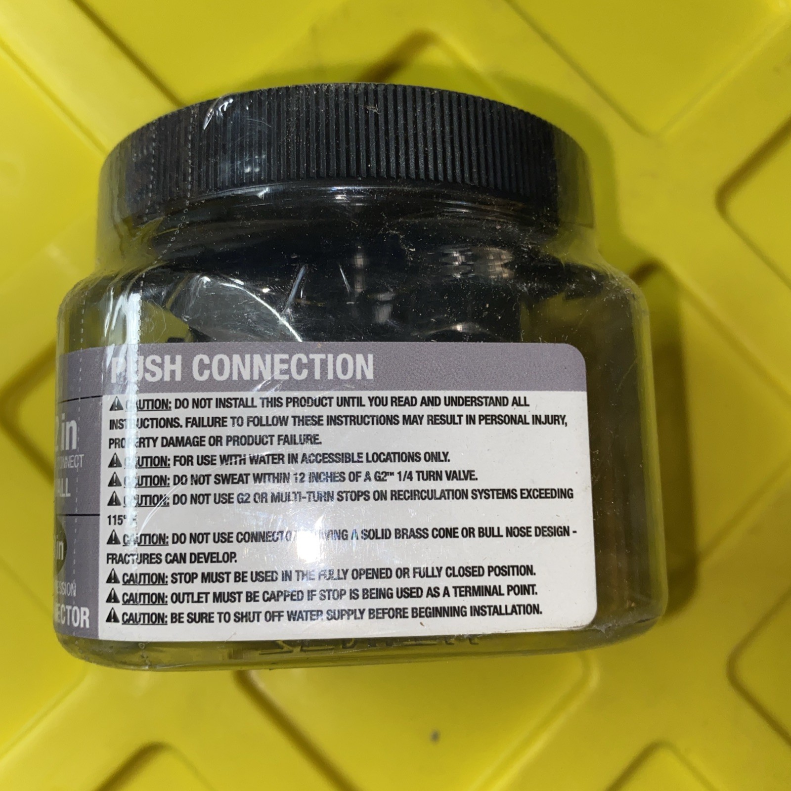 BrassCraft 1/2 in. Push Connect Inlet x 3/8 in. OD Comp Outlet 1/4-Turn 5pc gallery