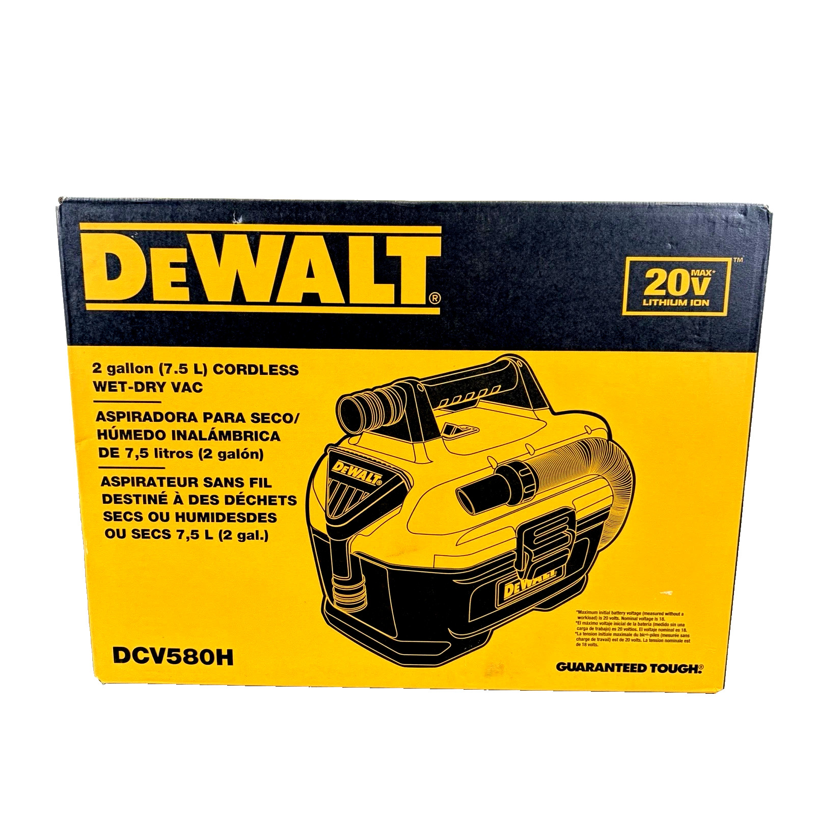 Dewalt GENUINE Wet & Dry Vacuum 2-Gal. MAX Cordless Tool w/5-Ft Hose DCV580H gallery