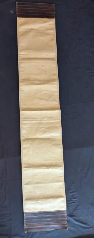 Vintage Burlap Table Runner w/ Leather Edge ~ Made in USA Rustic Farm Country gallery