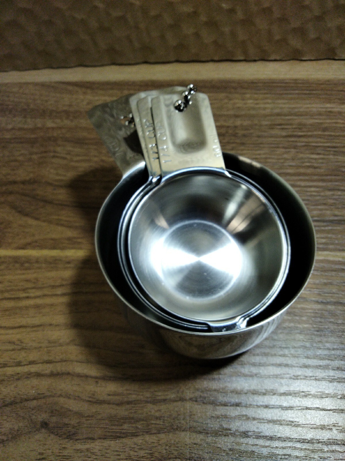 Endurance Stainless Steel Measuring 4 Cup set 1 cup 1/2 cup 1/3 cup 1/4 cup gallery