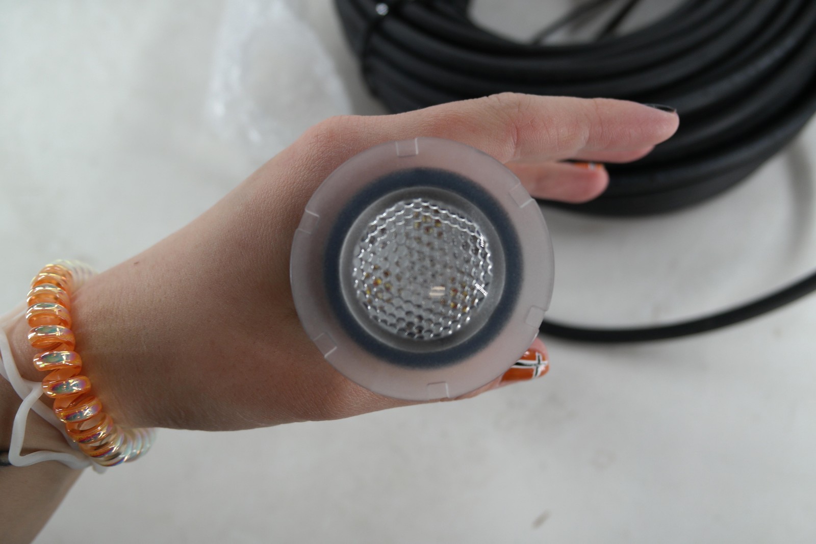 Faithought Underwater Pool Light 12VAC RGB LED 12W 100Ft Cord IP68 Spotlight gallery