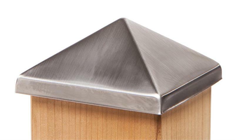 Post Point Cap 4x4 Stainless (3 1/2") For Fence and Decks