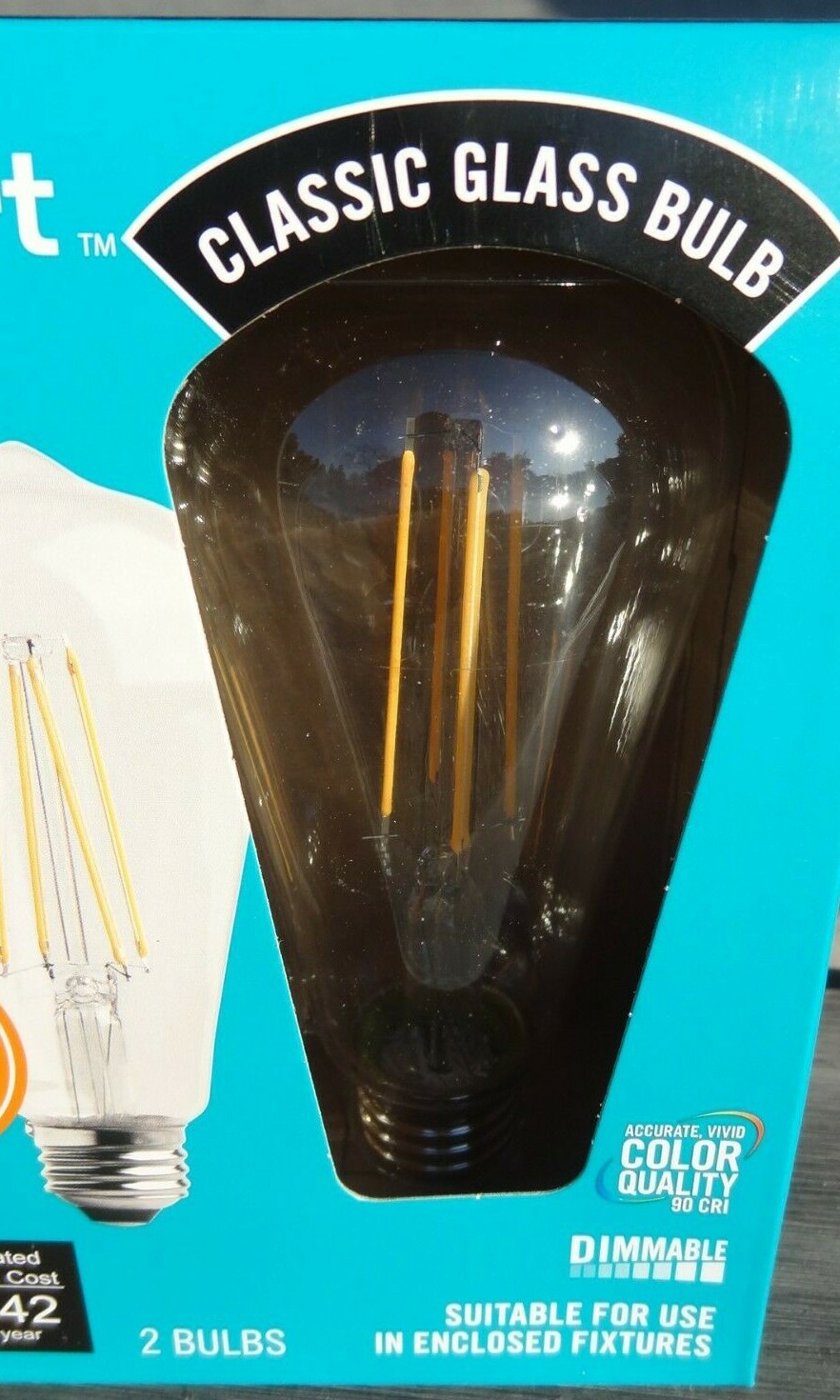 EcoSmart 40W ST19 Antique Dimmable 300 Lumens 3.5 W Vintage LED Light Soft White gallery