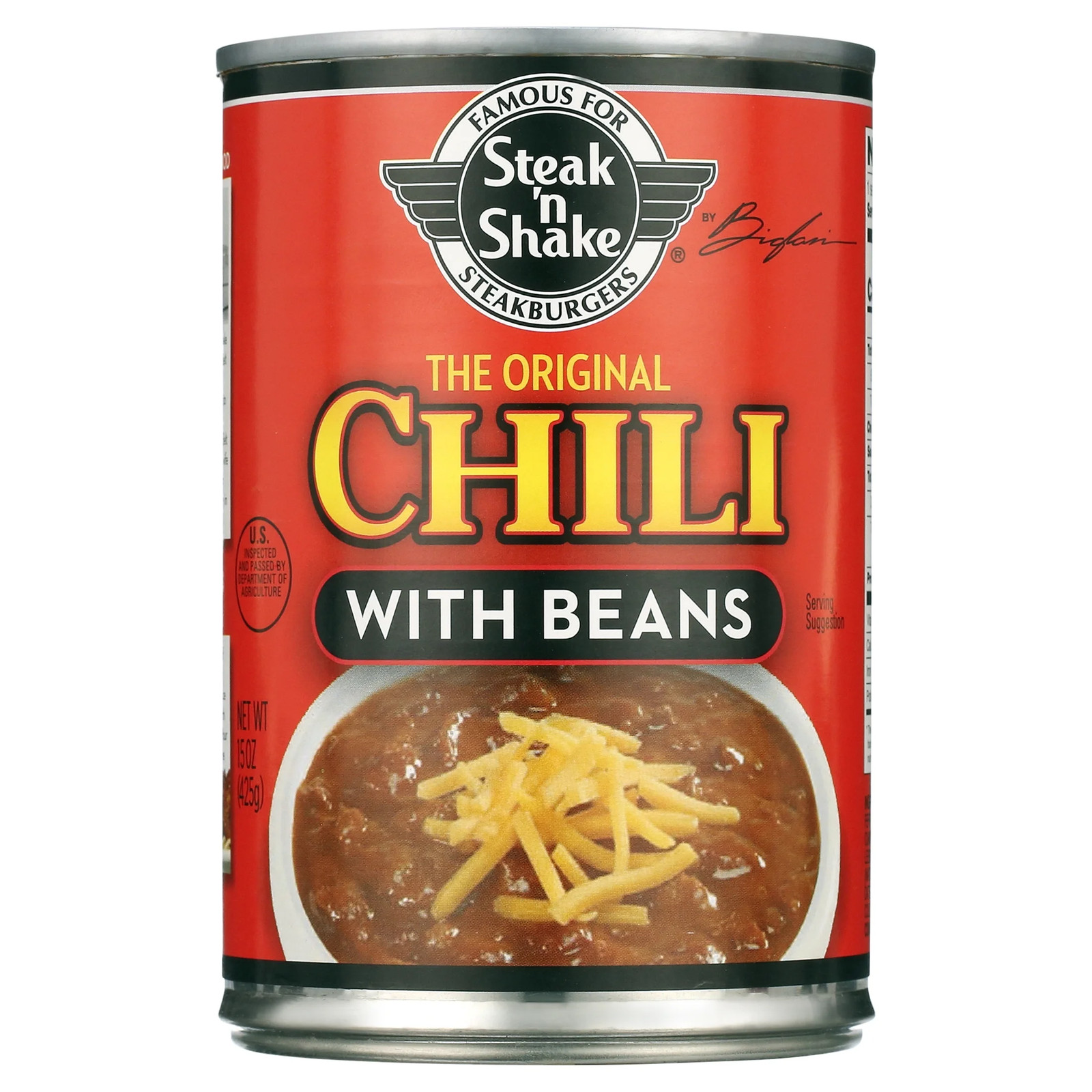 (4 Pack) Steak N Shake Chili with Beans, 15 Oz gallery