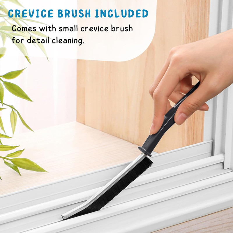 Deck Brush with Long Handle, Floor Scrub Broom for Shower, 50'' Outdoor Scrubber gallery